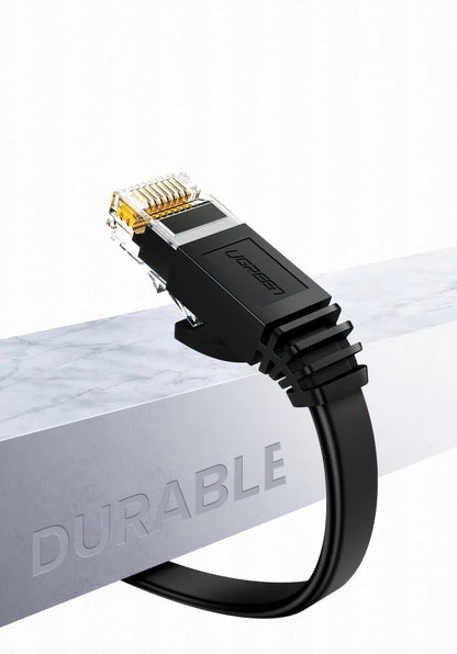 UGREEN NW102 Flat netværkskabel, UTP, Cat6, 3m, Sort