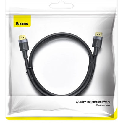 Video Kabel Baseus Cafule, HDMI - HDMI, 4K, 2m, Sort CADKLF-F01