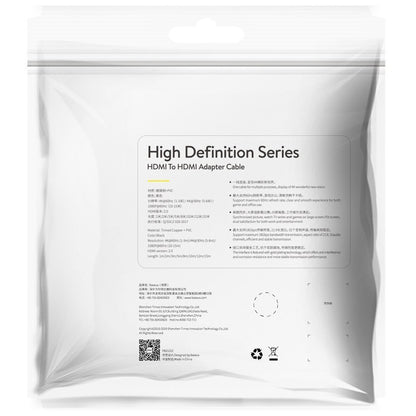 Cablu Video Baseus High Definition, HDMI - HDMI, 8K, 1m, Negru CAKGQ-J01