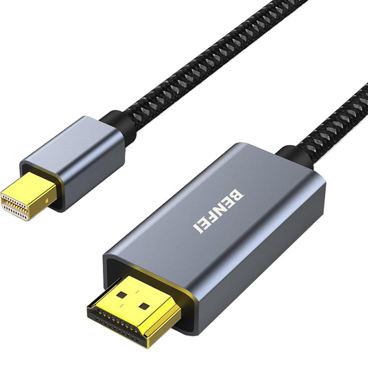 Benfei Video Kabel, MiniDisplayPort - HDMI, 4K, 0,9m, Grå