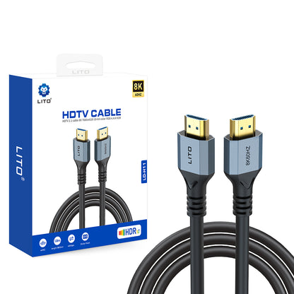 Lito HD119 Videokabel, HDMI - HDMI, 8K, 1,8m, Sort