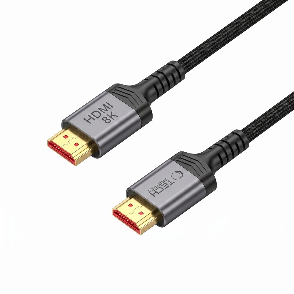 Tech-Protect Ultraboost 2 Videokabel, HDMI - HDMI, 8K, 1m, Sort