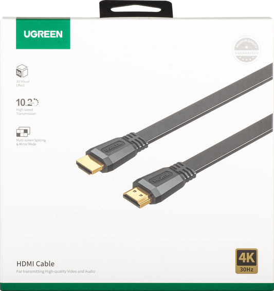 Video Kabel UGREEN ED015, HDMI - HDMI, 4K, 5m, Sort
