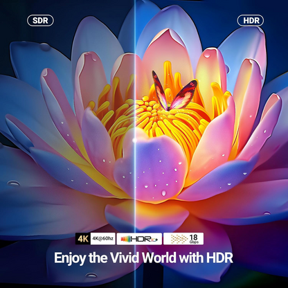 UGREEN HD118 Videokabel, HDMI - HDMI, 4K, 1,5 m, Sort