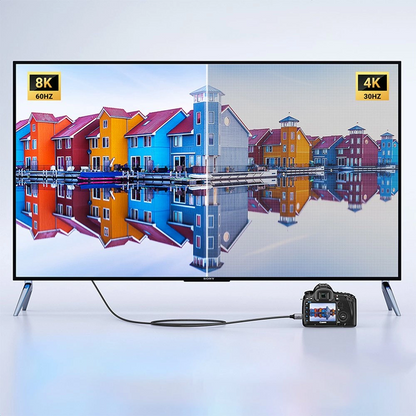 Video kabel UGREEN HD163, miniHDMI - HDMI, 8K, 2m, Grå