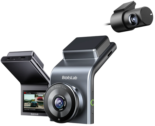 For- og bagkamera til bil Botslab G300H Plus, 4K, Wi-Fi, GPS, 2,4-tommer skærm
