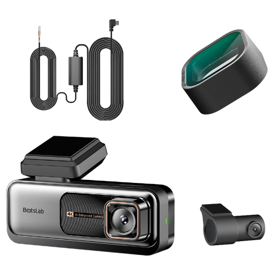 For- og bagkamera til bil Botslab G980H Pro, 4K, Wi-Fi, GPS, 2,45 tommer skærm