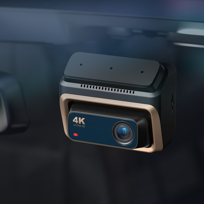 For- og bagudvendt ekstra bilkamera DDPAI Z60 Pro 3-CH, 4K, Wi-Fi, GPS, 3-tommer skærm