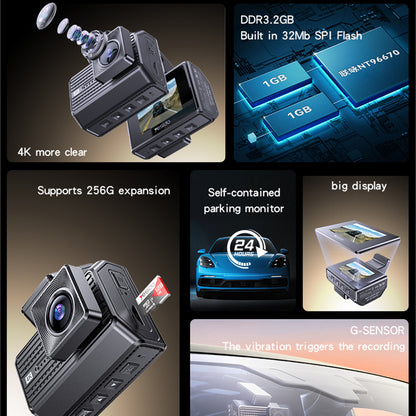 Bil Kamera Foran Bag Yesido KM15, 4K, Wi-Fi, 2 tommer skærm