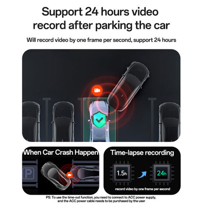 Bil kamera Yesido KM22, 1080P, Wi-Fi, Sort