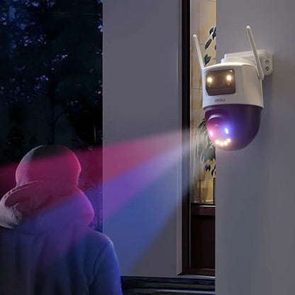 Overvågningskamera Imou Cruiser Dual 2 Pro, Wi-Fi, 2.5K + 2.5K, IP65, Udendørs, Hvid IPC-S7XFP-8U0WED