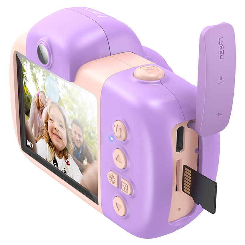 HOCO DV201 Kids Digital Kamera, 1080P, 2MP, Pink
