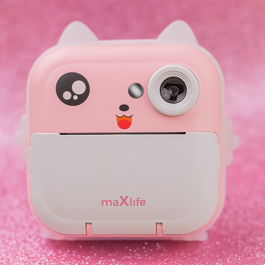 Digitalkamera med printfunktion MaXlife MXPC-100 Kids, Pink