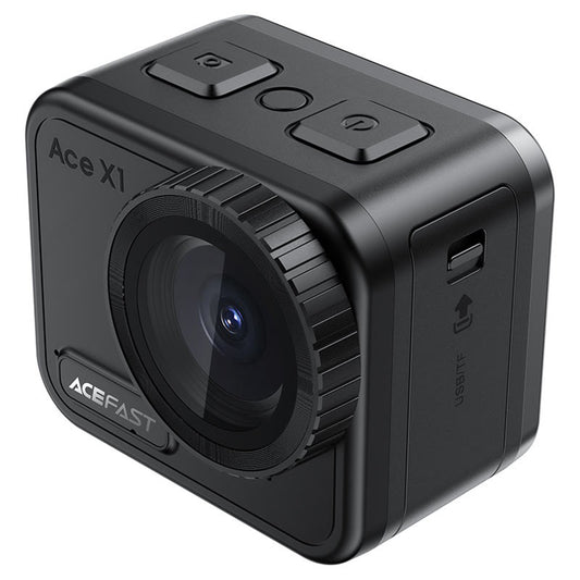 Acefast X1 sportskamera, 4K, Wi-Fi, Sort