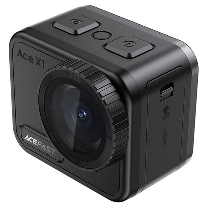 Acefast X1 sportskamera, 4K, Wi-Fi, Sort