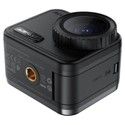Acefast X1 sportskamera, 4K, Wi-Fi, Sort