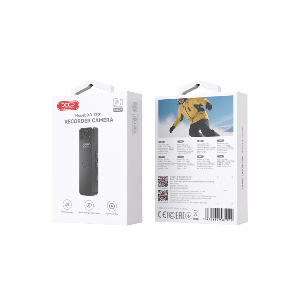 Sportkamera XO Design ZF01, 1080P, Sort