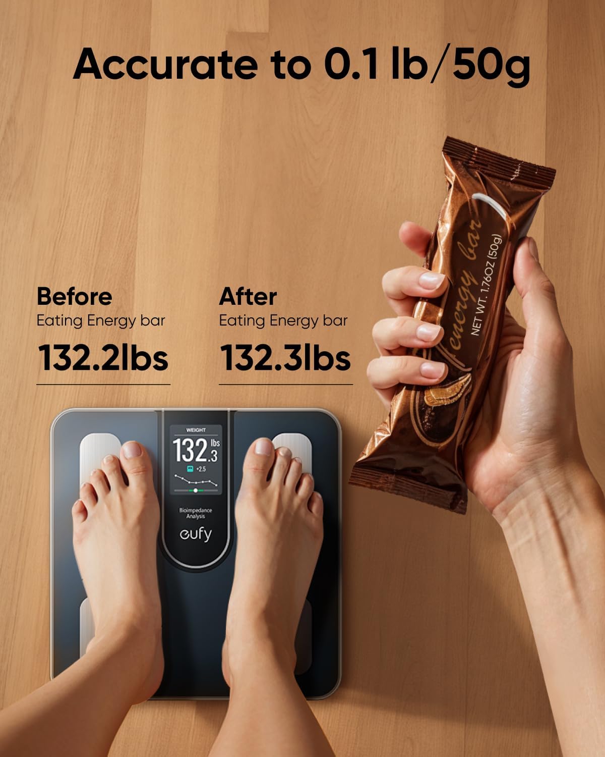 Digital vægt Eufy Smart Scale C20, Sort T9130011