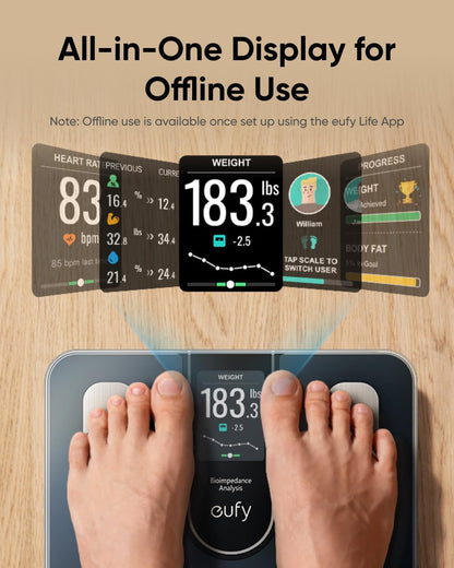 Digital vægt Eufy Smart Scale C20, Sort T9130011