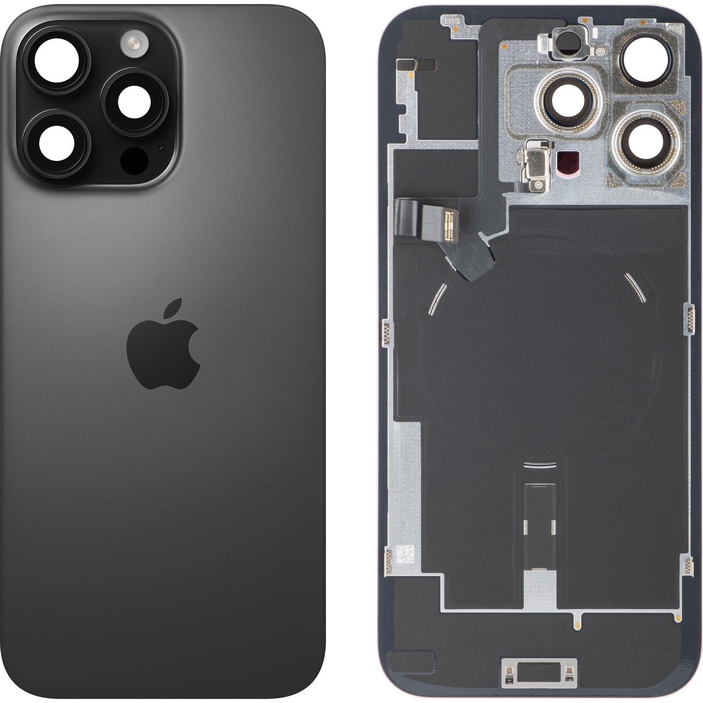 Batteridæksel Apple iPhone 16 Pro Max, Sort (Black Titanium), Swap