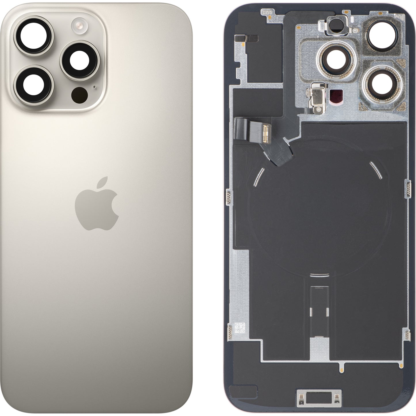 Batteridæksel Apple iPhone 16 Pro Max, Beige (Natural Titanium), Swap