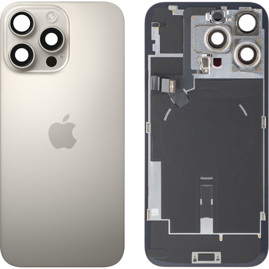 Batteridæksel Apple iPhone 16 Pro Max, Beige (Natural Titanium), Swap