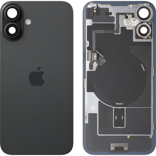 Batteridæksel Apple iPhone 16 Plus, Sort, Swap