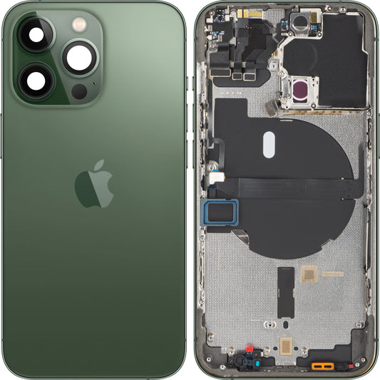 Batteridæksel Apple iPhone 13 Pro, Med Midterkabinet, Grøn (Alpine Green), Swap
