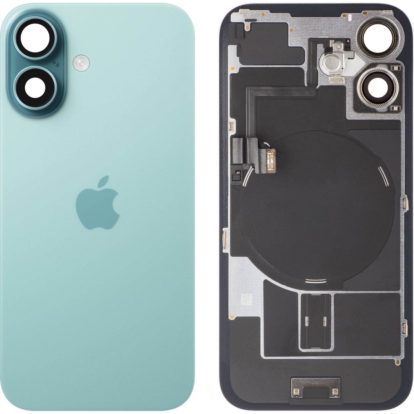 Batteridæksel Apple iPhone 16, Grøn (Teal), Swap