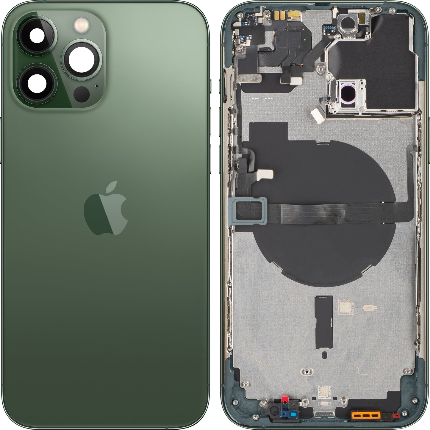 Batteridæksel til Apple iPhone 13 Pro Max, Med Midterkabinet, Grøn (Alpine Green), Swap