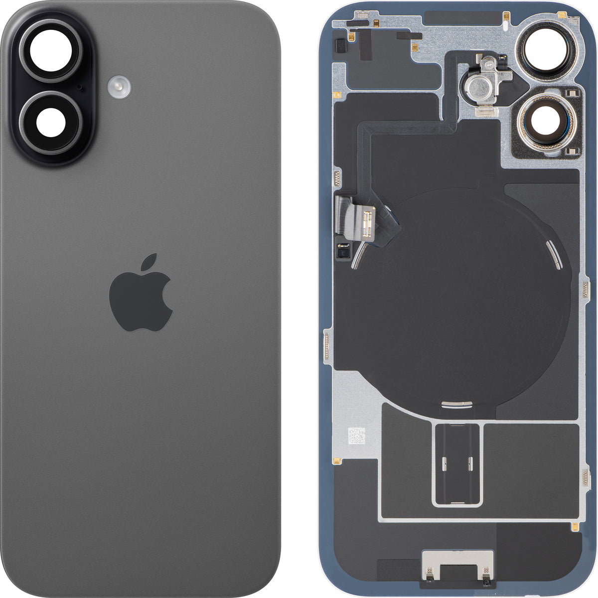 Batteridæksel Apple iPhone 17, Sort, Swap Premium