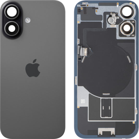 Batteridæksel Apple iPhone 17, Sort, Swap Premium