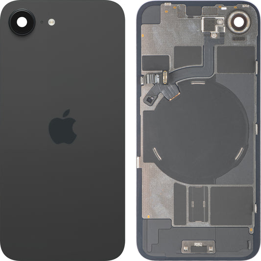 Batteridæksel Apple iPhone 17e, Sort, Premium Swap
