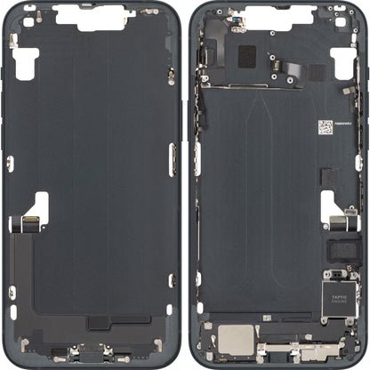 Batteridæksel Apple iPhone 14 Plus, Med Midterkabinet, Fulde Dele, Sort (Midnight), Swap