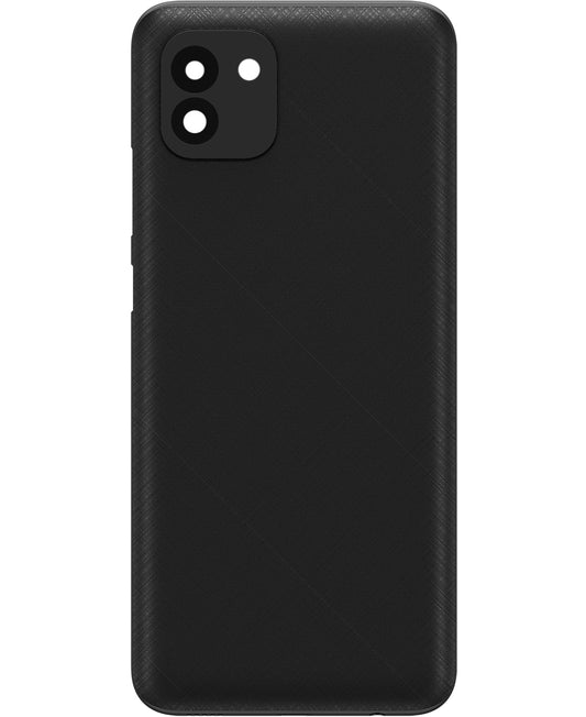 Batteridæksel kompatibelt med Samsung Galaxy A03 A035, Version F, Sort