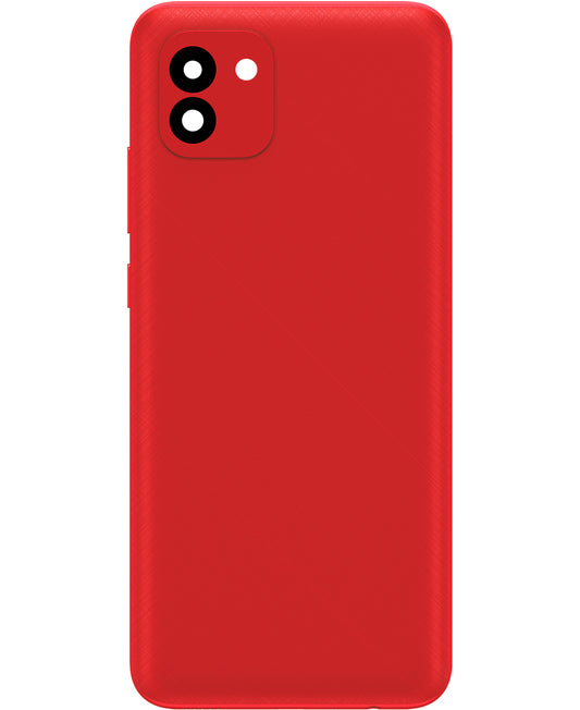 Batteridæksel kompatibelt med Samsung Galaxy A03 A035, Version F, Rød