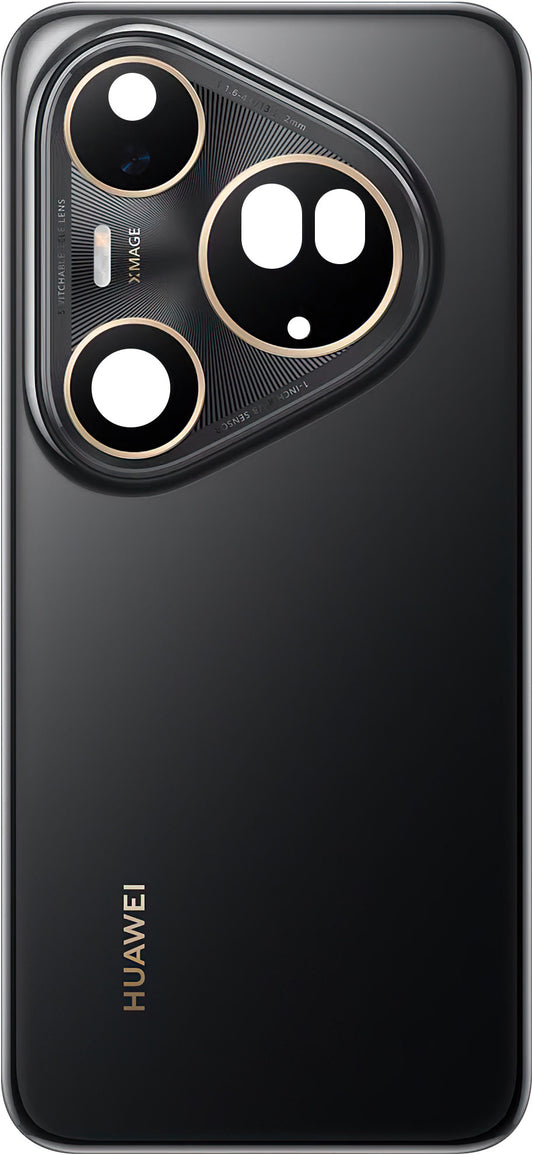 Batteridæksel Huawei Pura 80 Ultra, Sort (Golden Black), Servicepakke 02357BQN