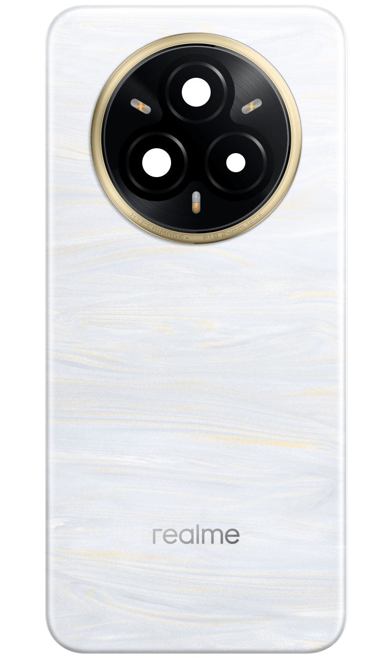 Batteridæksel Realme 14 Pro+, Hvid (Pearl White), Servicepakke 621033000452