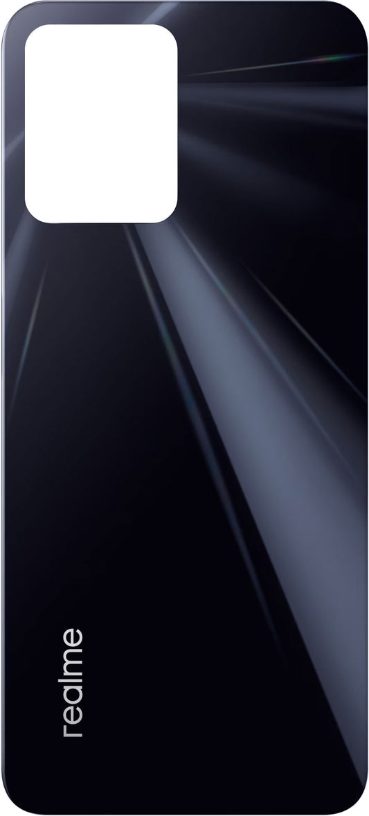 Batteridæksel Realme C35, Sort (Glowing Black), Servicepakke 4710671
