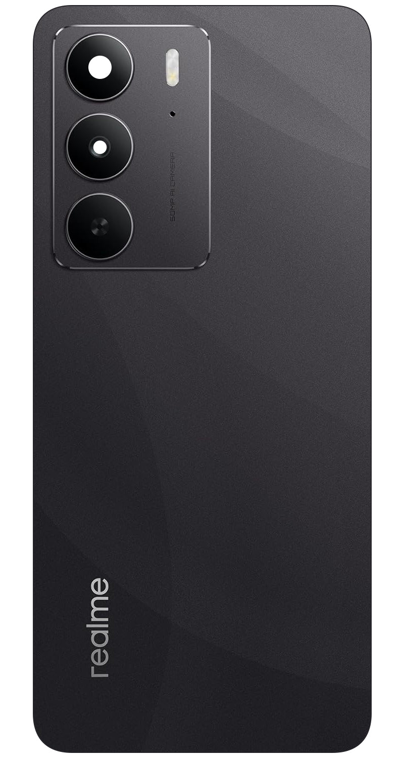 Batteridæksel Realme C75 4G, Sort (Storm Black), Servicepakke 621033000468