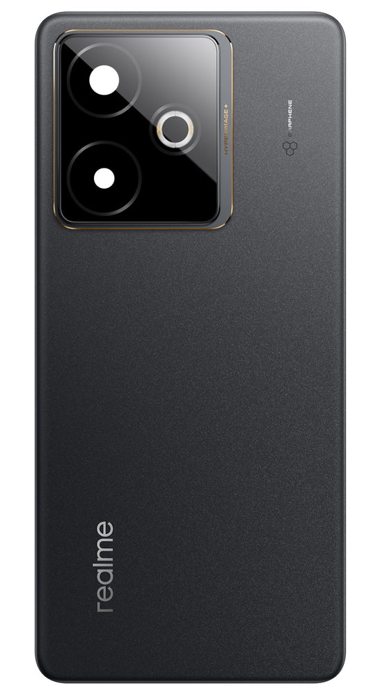 Batteridæksel Realme GT 7T, Sort (IceSense Black), Servicepakke 621033000633