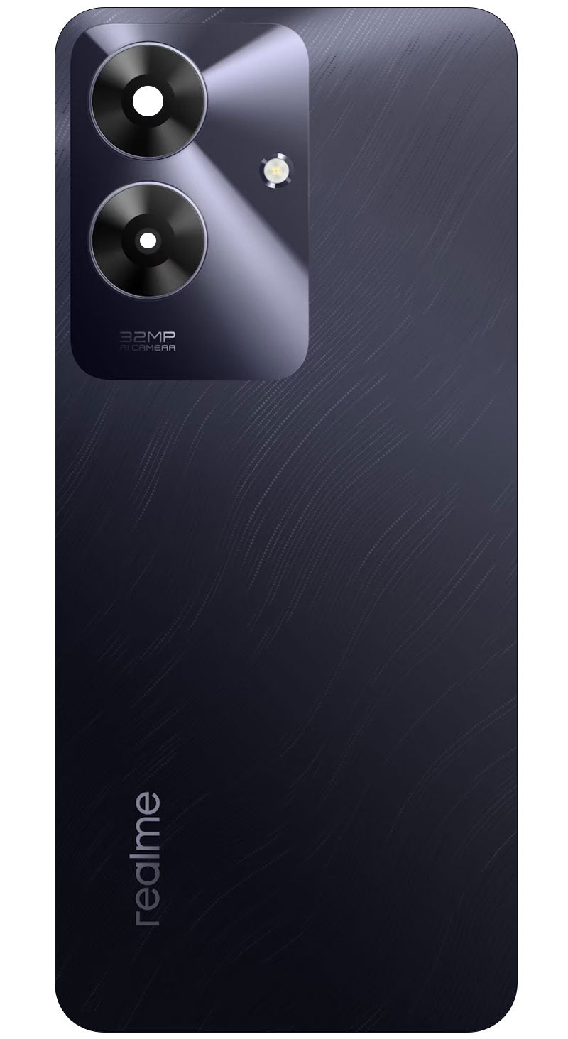Batteridæksel Realme Note 60, Sort (Marble Black), Servicepakke 621033000293