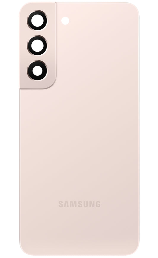 Batteridæksel Samsung Galaxy S22 5G S901, Gylden Rosa, Servicepakke GH82-27434D