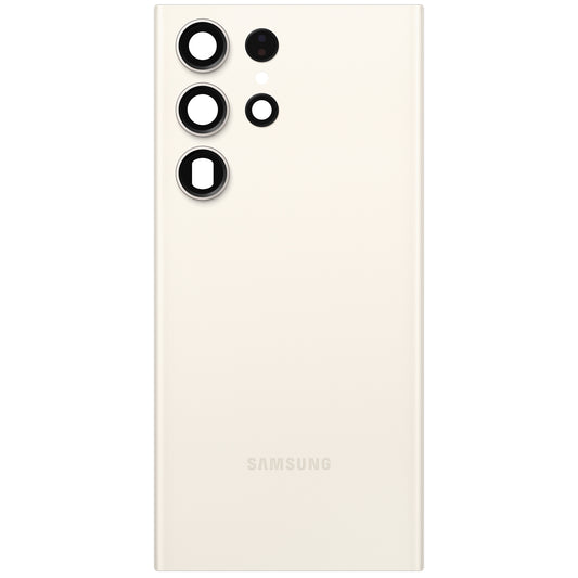 Batteridæksel Samsung Galaxy S23 Ultra S918, Creme, Servicepakke GH82-30400B