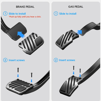 Spigen Line Design TO200P Pedal Covers til Tesla Y / 3 ACP11627