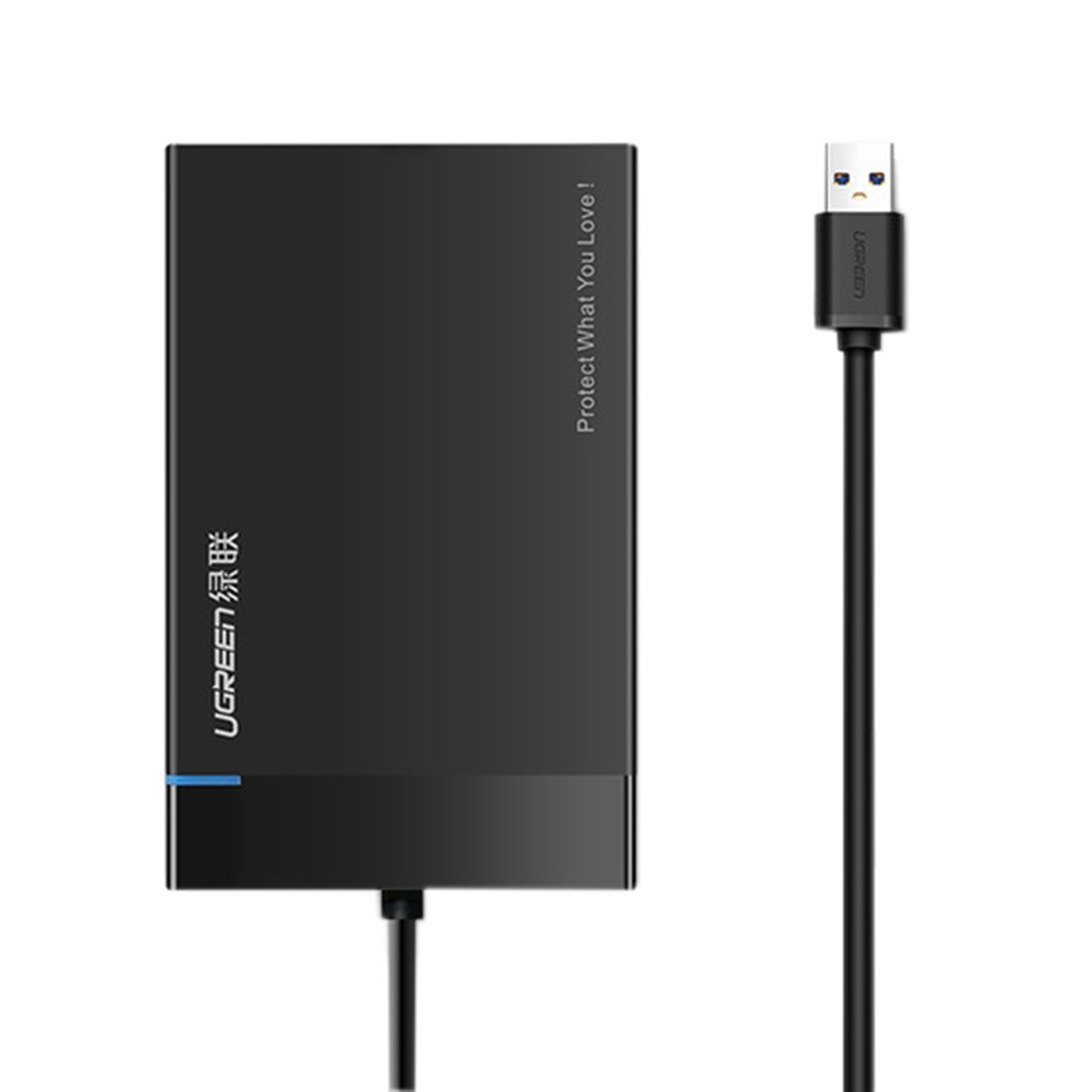 UGREEN US221 rack til HDD / SSD SATA 2,5 tommer, USB 3.0, Sort