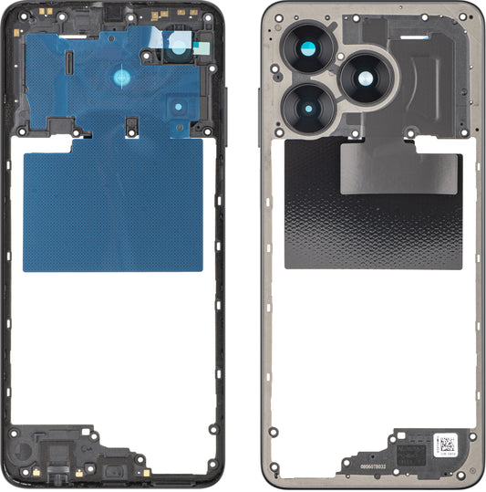 Honor X5c Plus Middle Housing, Black (Midnight Black), Service Pack 9707ACHX