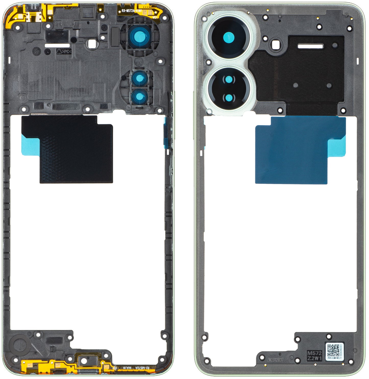 Mellemkabinet Xiaomi Redmi 13C, Grøn (Clover Green), Service Pack 560004C3UA00