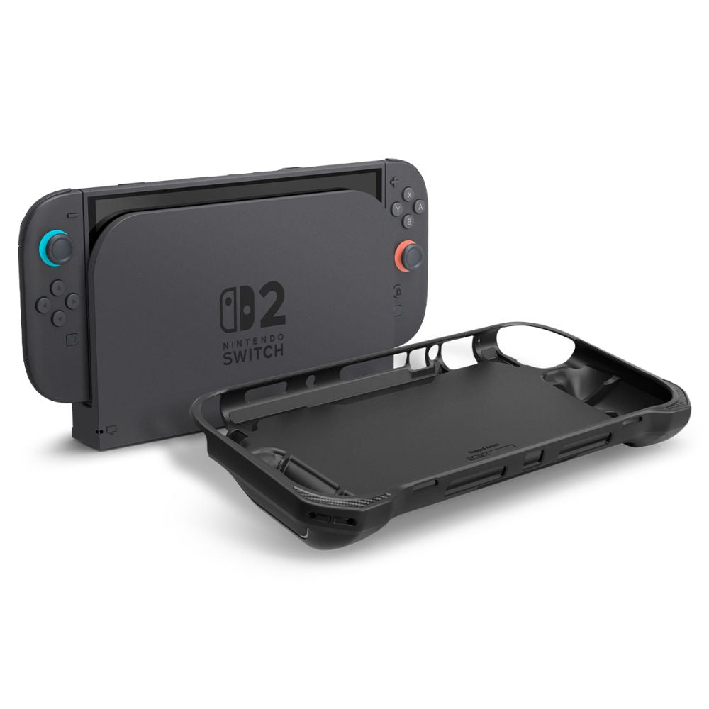 Spigen Rugged Armor Beskyttelsescover til Nintendo Switch 2, Sort ACS09075