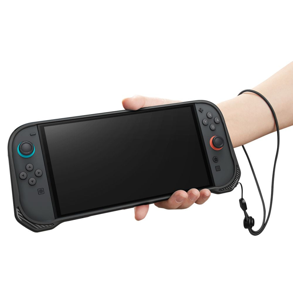 Spigen Rugged Armor Beskyttelsescover til Nintendo Switch 2, Sort ACS09075